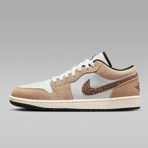 AIR JORDAN 1 LOW BROWN ELEPHANT WHITE