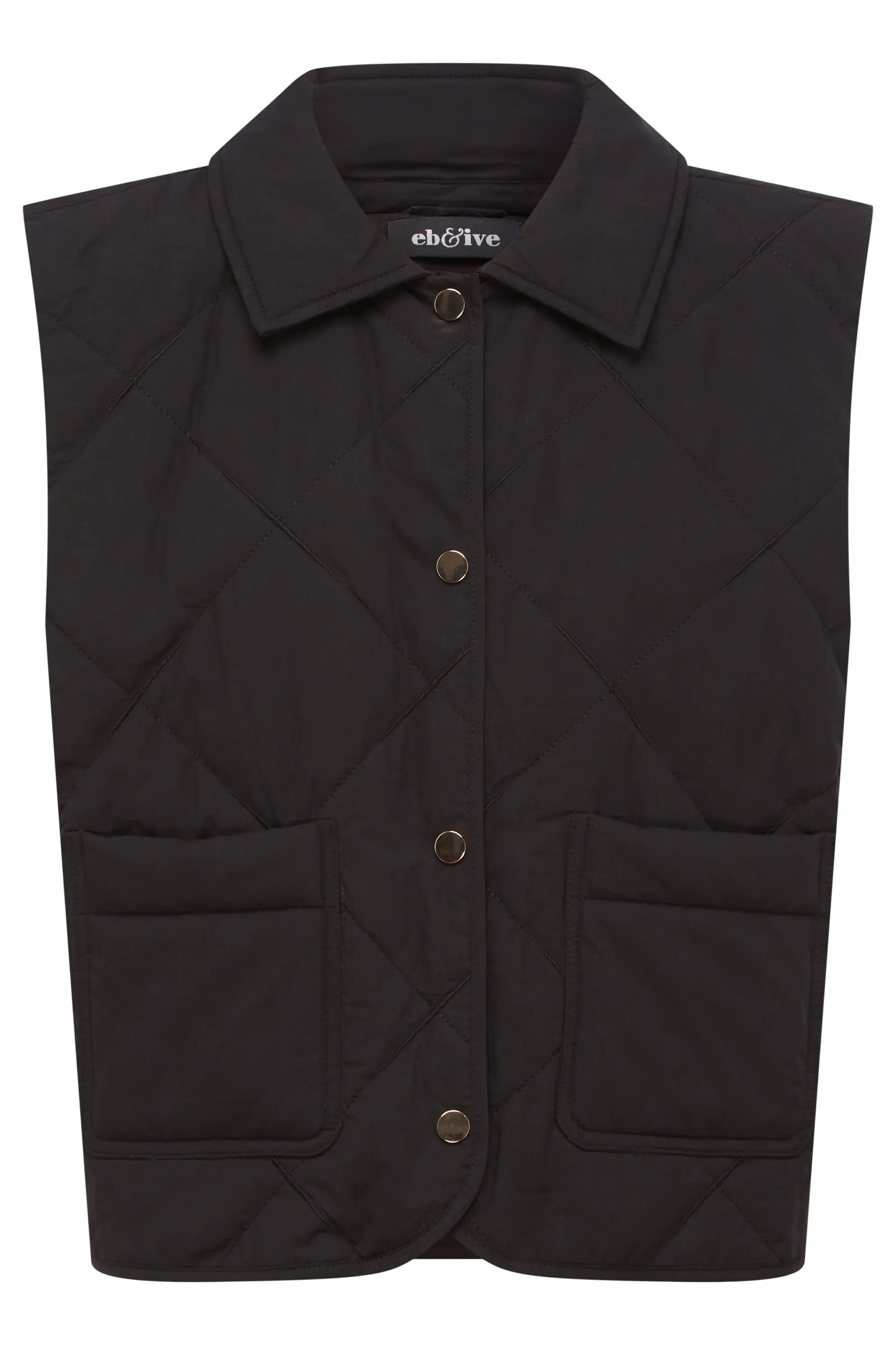 ARGO CROP VEST - BLACK