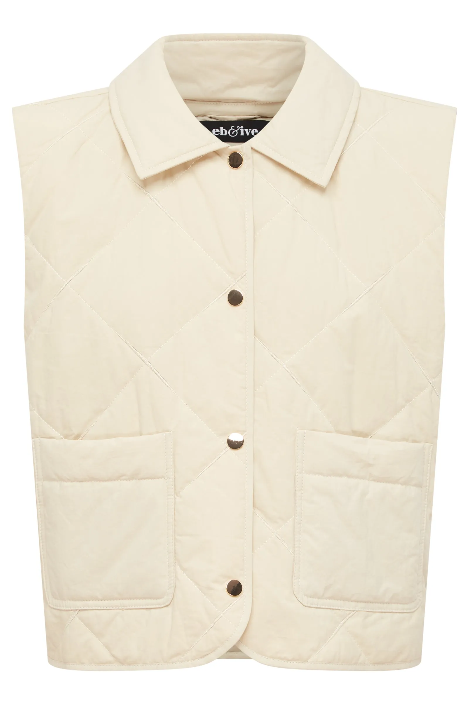 ARGO CROP VEST - ECRU
