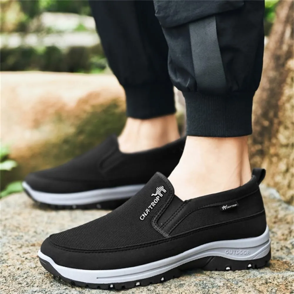 Auguscare Shoes Men, Mesh Breathable Walking Shoes Non Slip Outdoor, Orthopedic Travel Plimsolls Slip-On Loafers