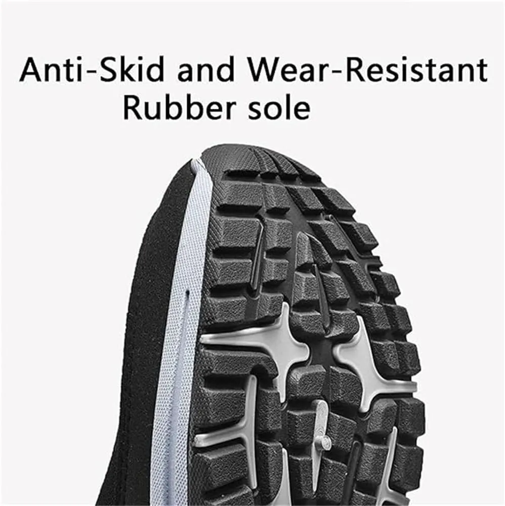Auguscare Shoes Men, Mesh Breathable Walking Shoes Non Slip Outdoor, Orthopedic Travel Plimsolls Slip-On Loafers