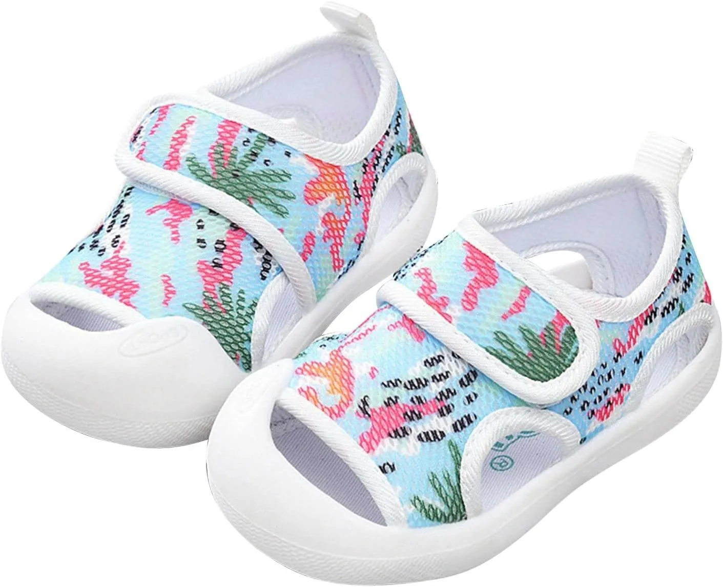 Baby Summer Sandals Breathable Mesh Rubber Sole Non-Slip Outdoor Walking Shoes Non-Slip Sneakers for Boys Girls