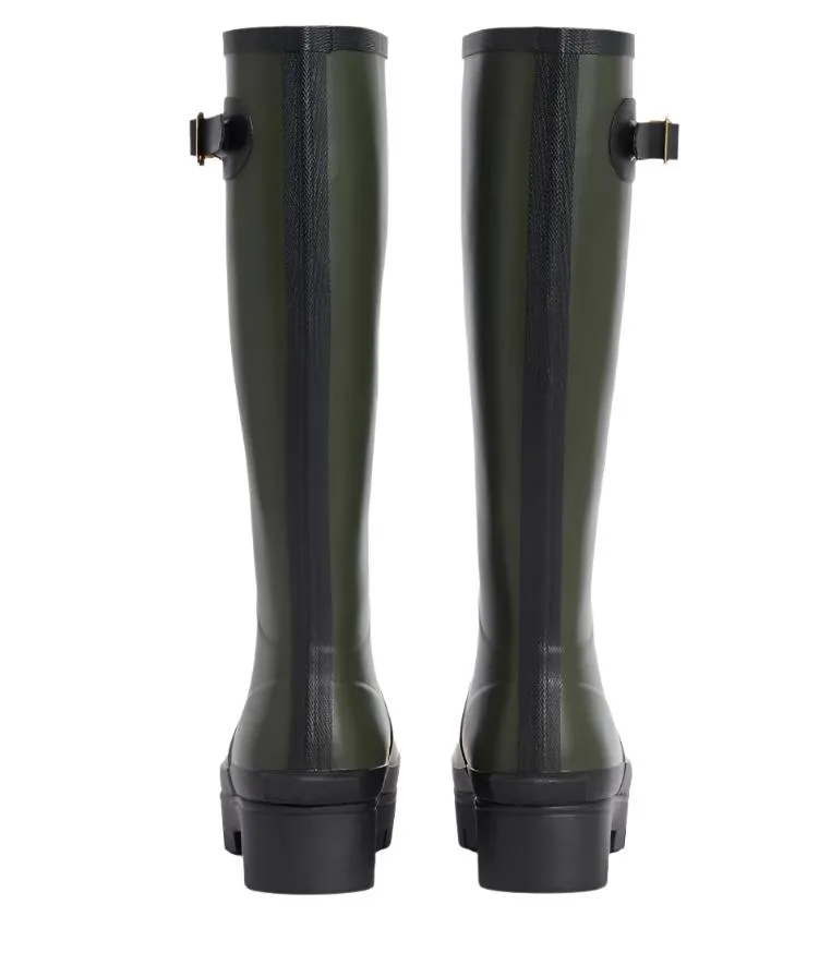 Barbour Womens Tall Wellington Snowdon Olive/Black