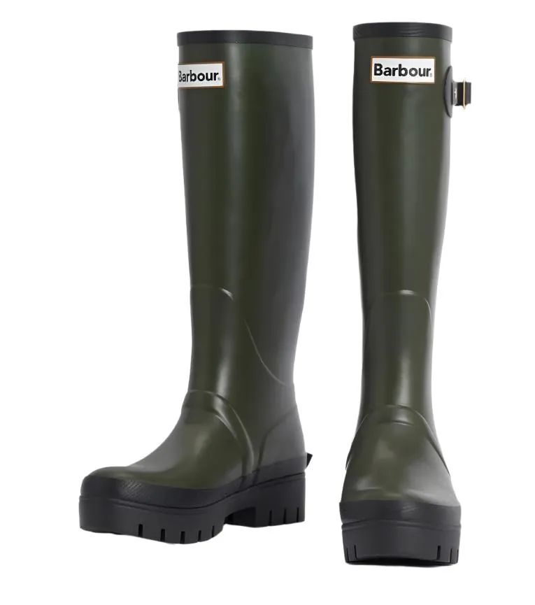 Barbour Womens Tall Wellington Snowdon Olive/Black