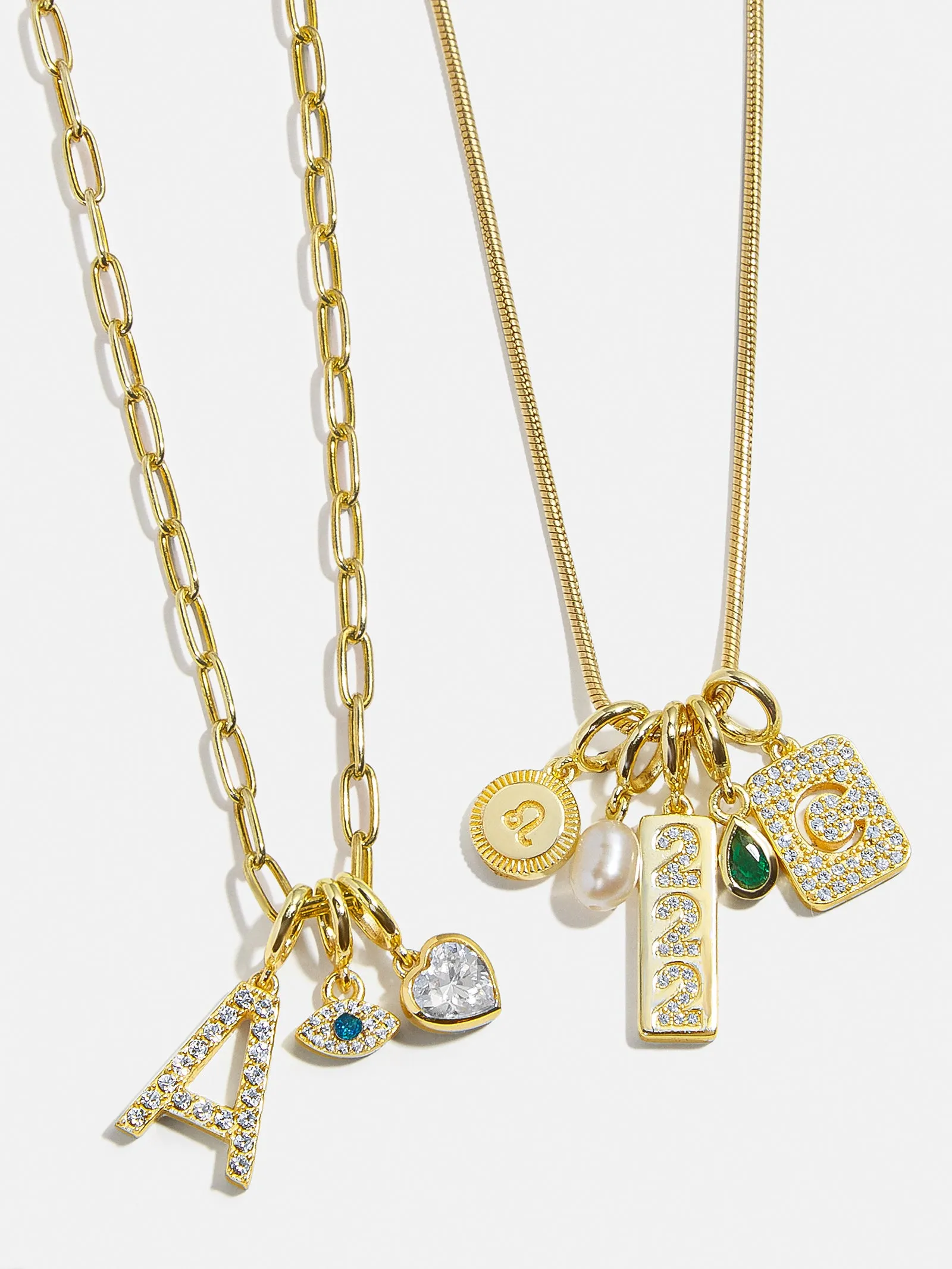 Block Pavé Initial Cluster Charm - I