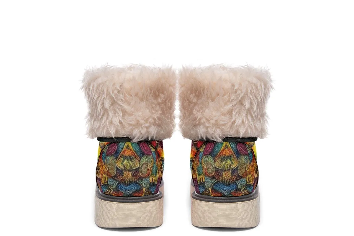 Blotter Patch Art Moon Boots