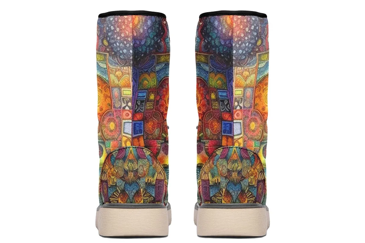 Blotter Patch Art Moon Boots