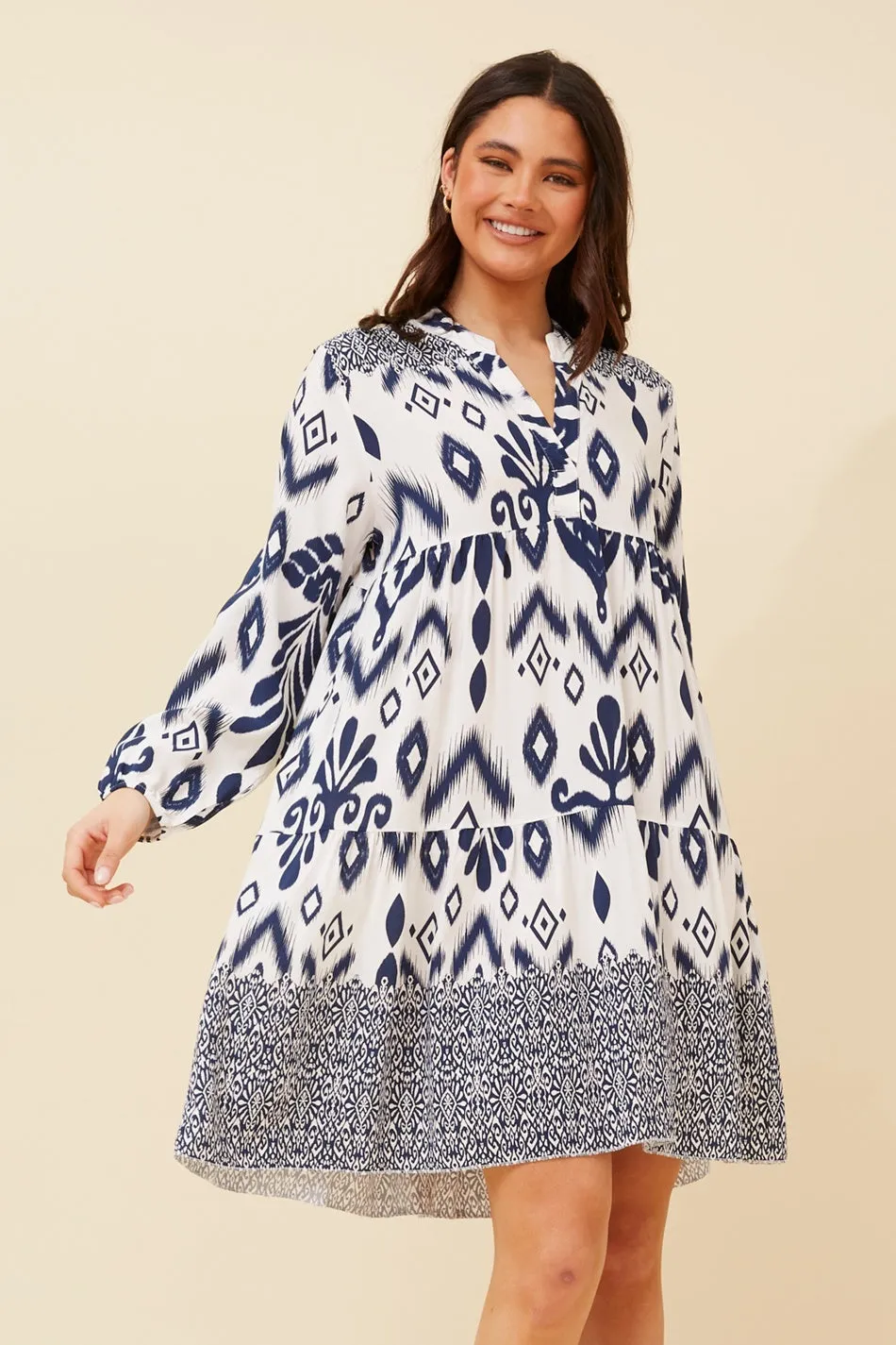 BLUBELL BOHO TIERED SHORT DRESS