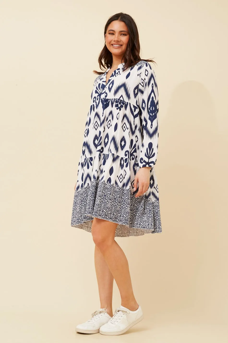 BLUBELL BOHO TIERED SHORT DRESS