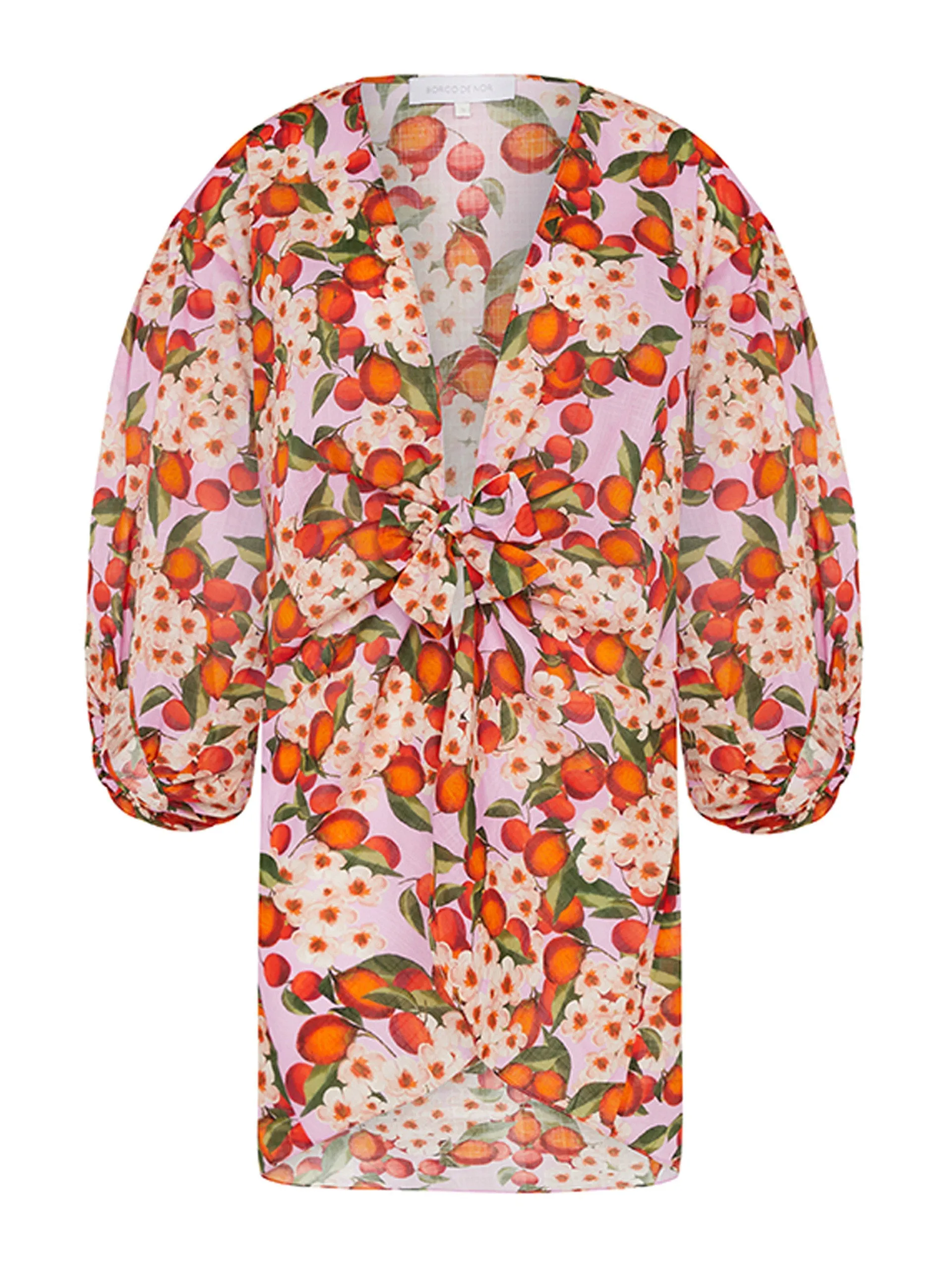 Borgo de Nor x Talia Collins multi belisama juno linen tie dress