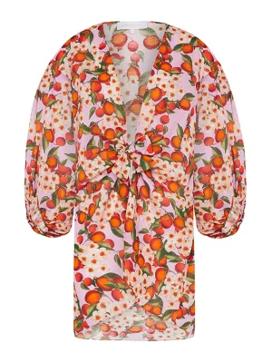 Borgo de Nor x Talia Collins multi belisama juno linen tie dress