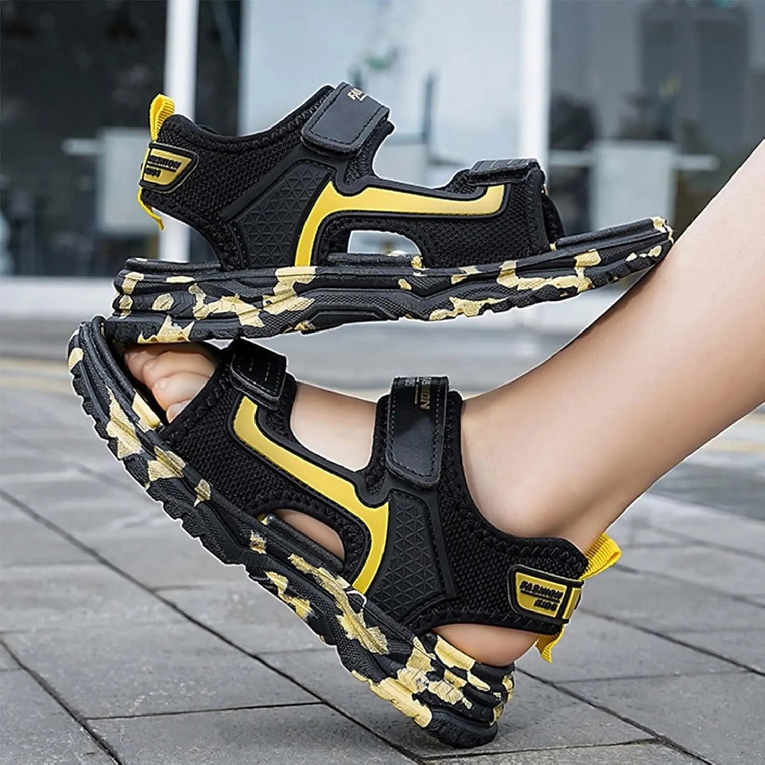 Boys Sandals Camouflage Print Kids Fashion Sport Sneakers Outdoor Athletic Casual Shoes 2025 Summer Beach Shoes