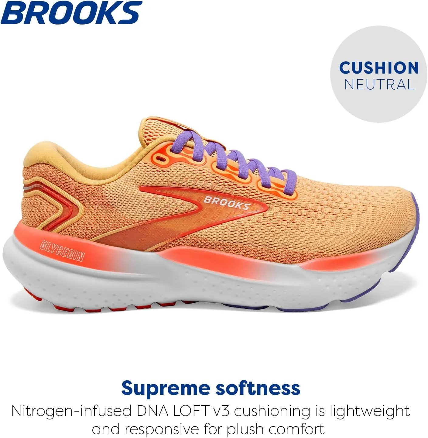 Brooks Womens Glycerin 21 Neutral Running Shoe