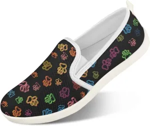 Canvas Loafers Walking Shoes Women Non-Slip Work Running Tennis Workout Athletic Shoes Breathable Shoes for Women US 6-12