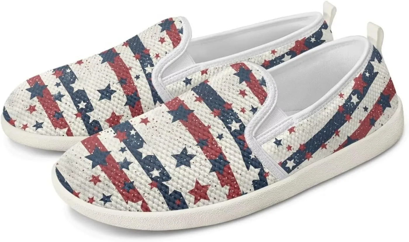 Canvas Loafers Walking Shoes Women Non-Slip Work Running Tennis Workout Athletic Shoes Breathable Shoes for Women US 6-12