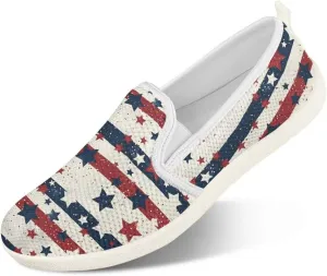 Canvas Loafers Walking Shoes Women Non-Slip Work Running Tennis Workout Athletic Shoes Breathable Shoes for Women US 6-12