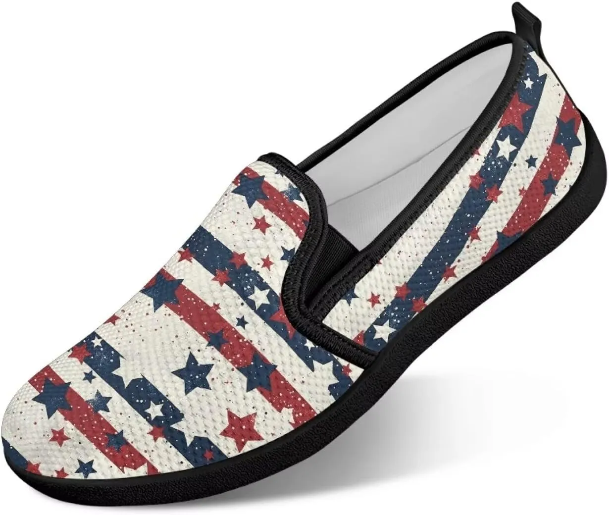 Canvas Slip On Shoes Women Casual Cozy Loafers Breathable Mesh Tennis Non-Slip Running Work Shoes for Trainer US 6-12