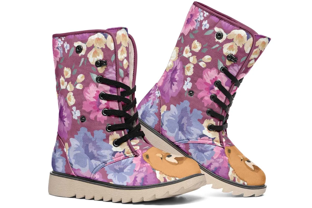 Chow Chow Dog Portrait Polar Vibe Boots