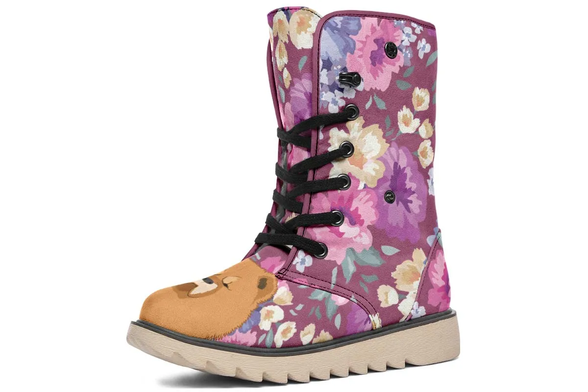 Chow Chow Dog Portrait Polar Vibe Boots