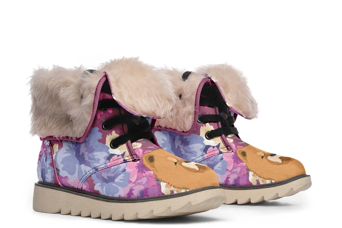 Chow Chow Dog Portrait Polar Vibe Boots