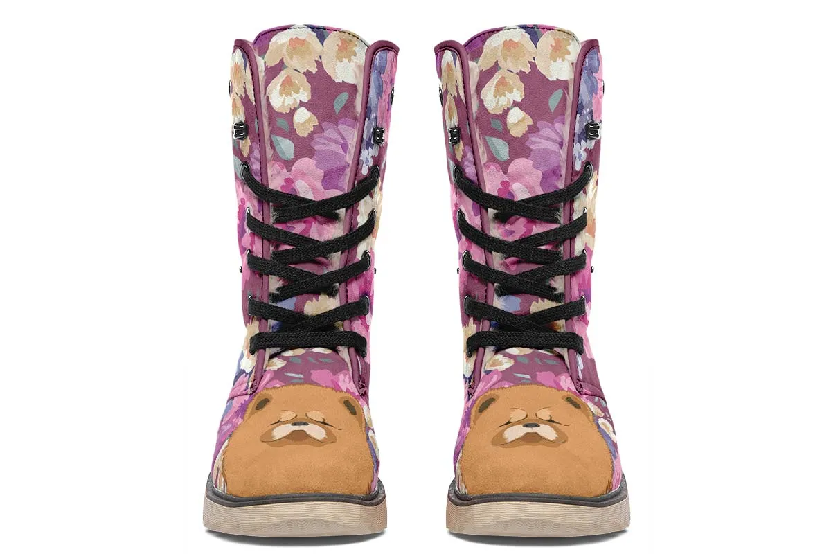 Chow Chow Dog Portrait Polar Vibe Boots