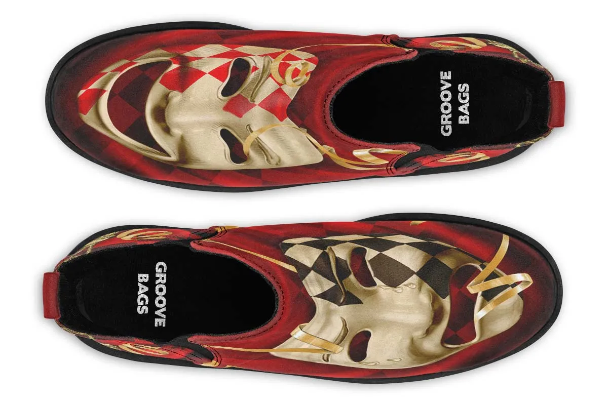 Comedyand Tragedy Neat Vibe Boots