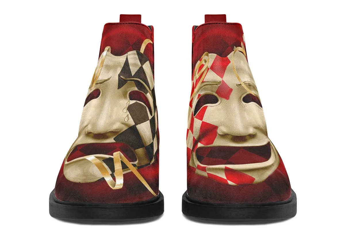 Comedyand Tragedy Neat Vibe Boots