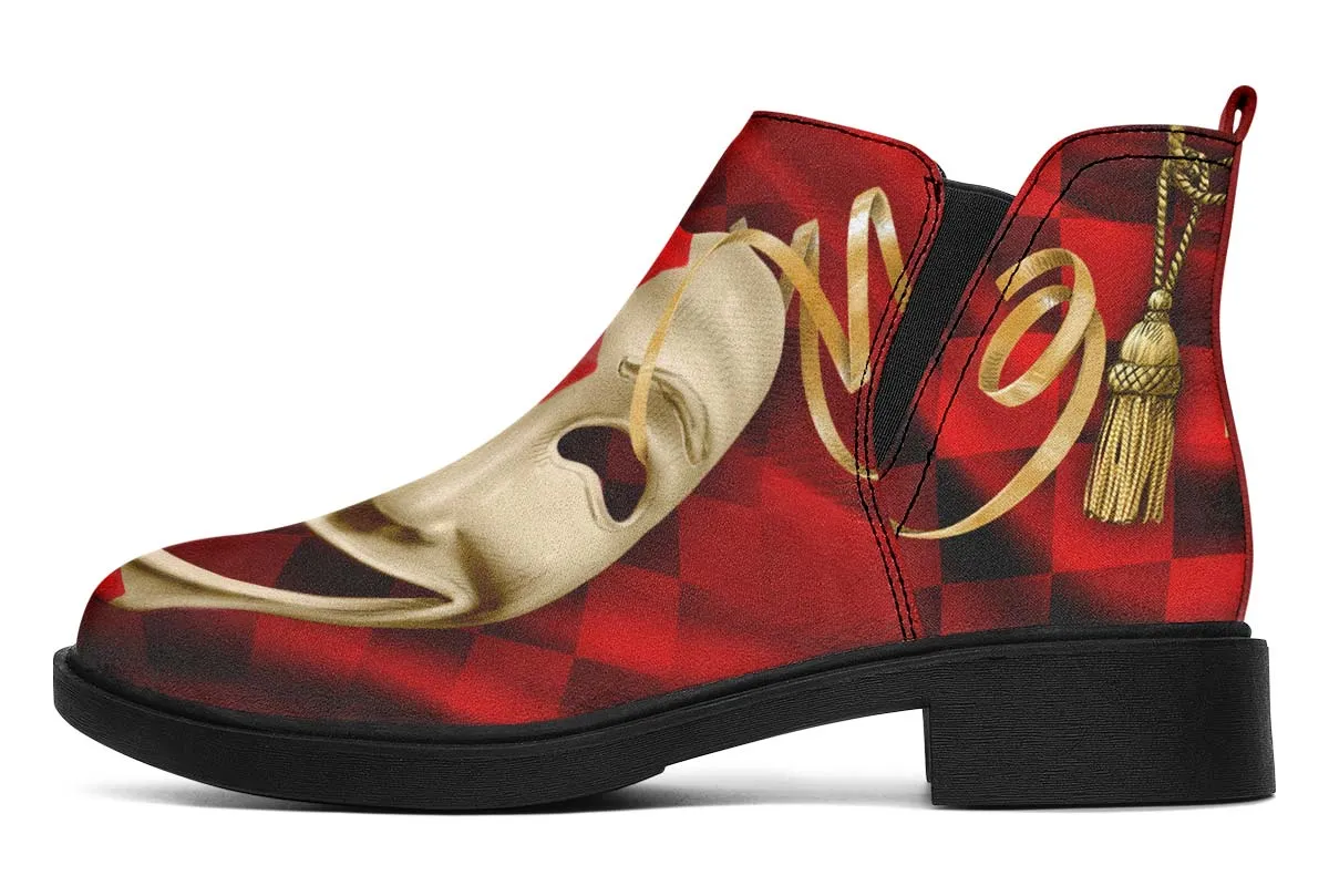 Comedyand Tragedy Neat Vibe Boots