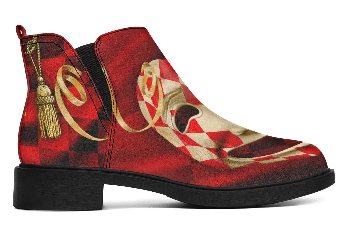 Comedyand Tragedy Neat Vibe Boots