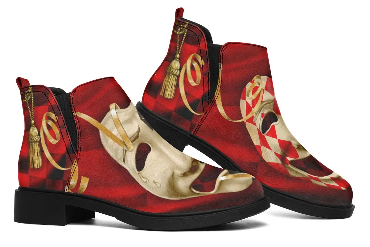 Comedyand Tragedy Neat Vibe Boots