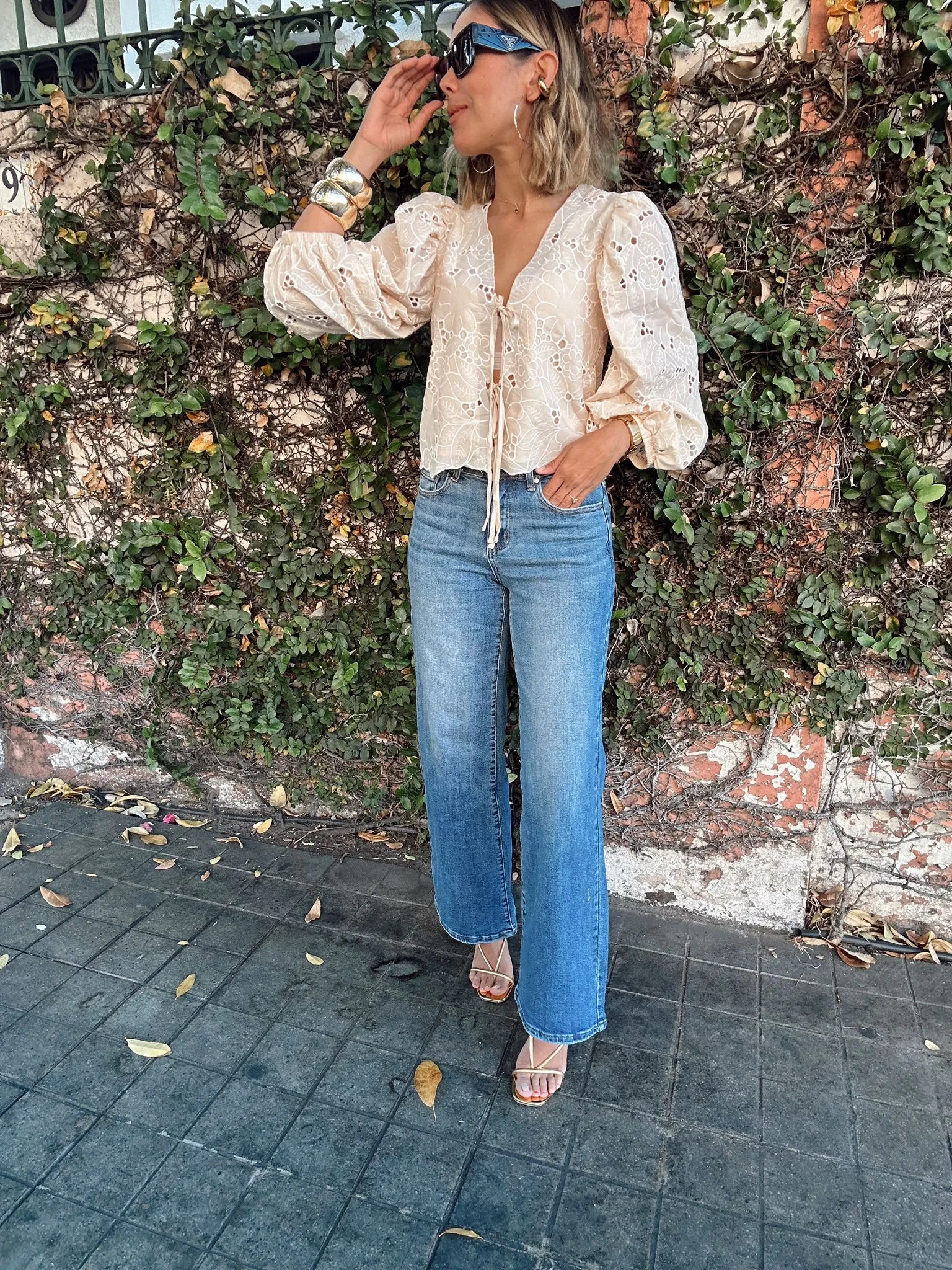 Comfort Stretch High Rise Wide Leg Jeans