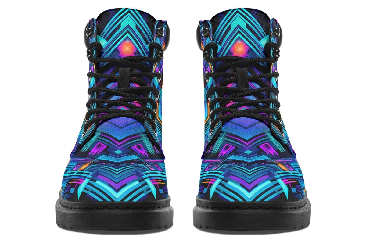 Cyan Convergence Classic Vibe Boots