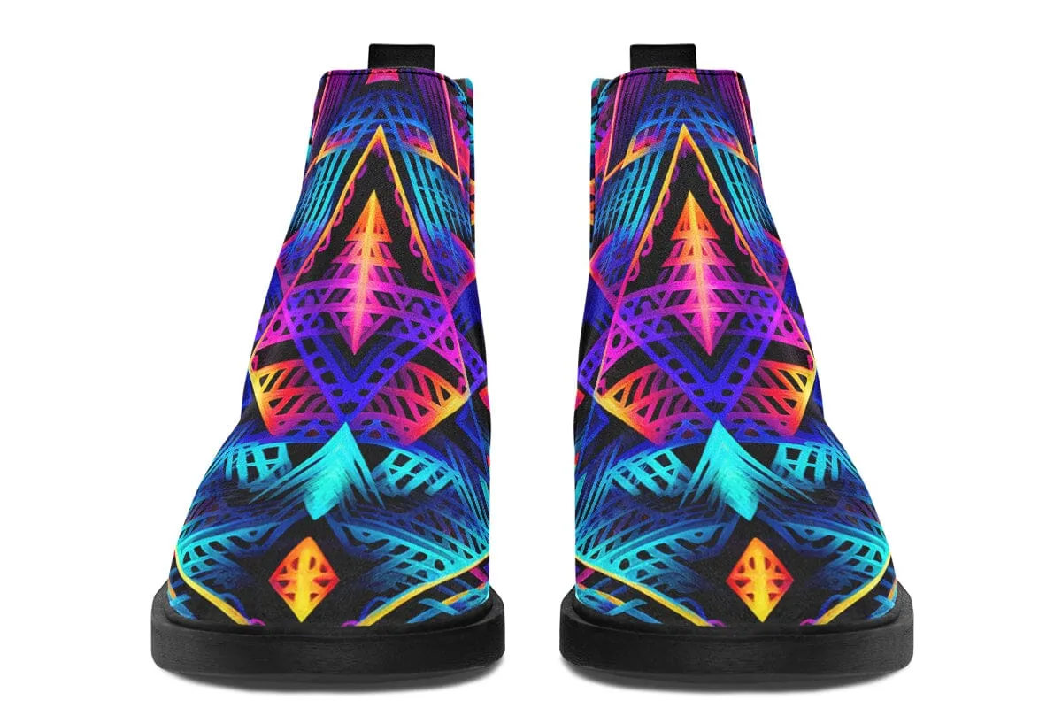 Cyan Lines Neat Vibe Boots