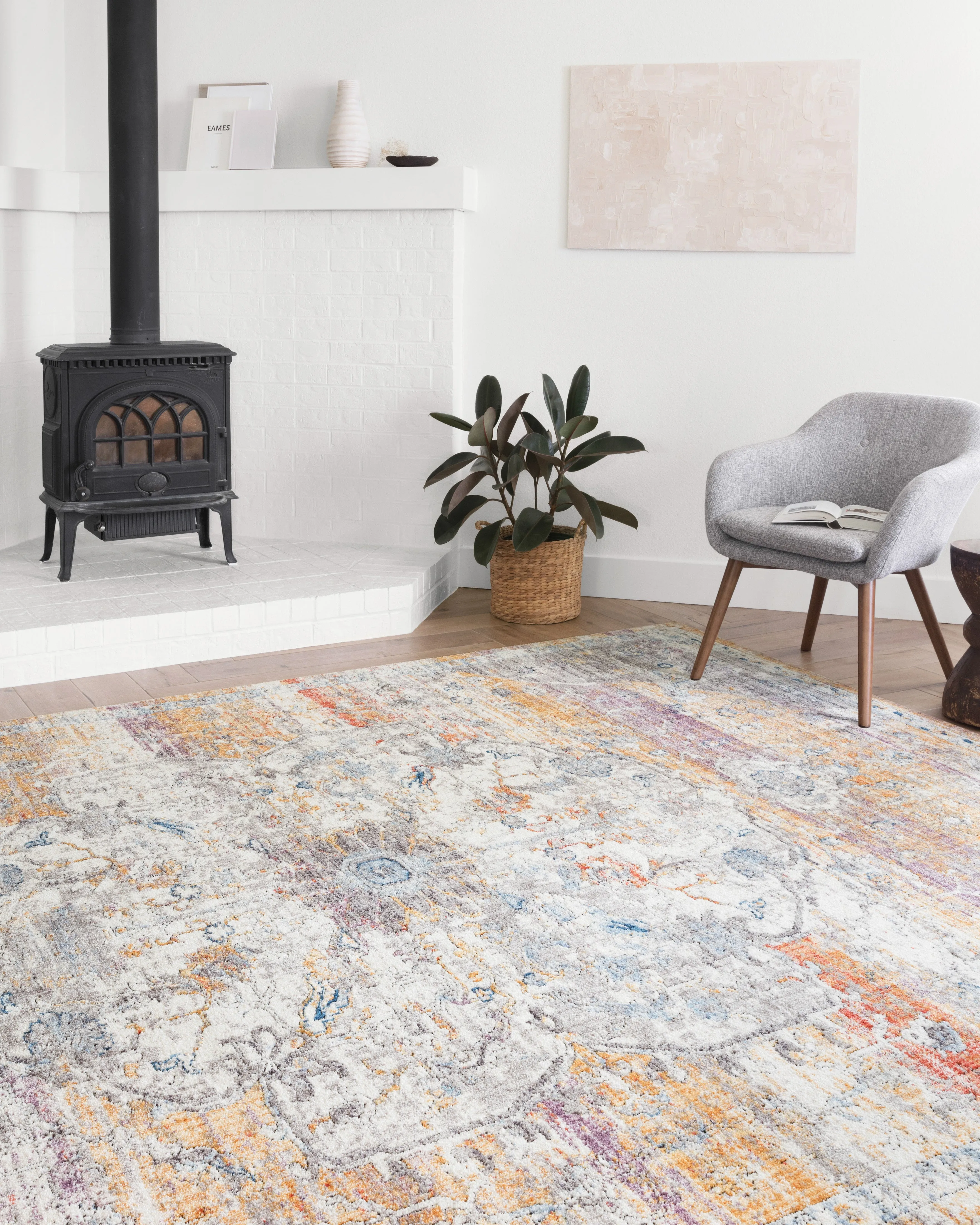 Dante Rug in Natural & Sunrise