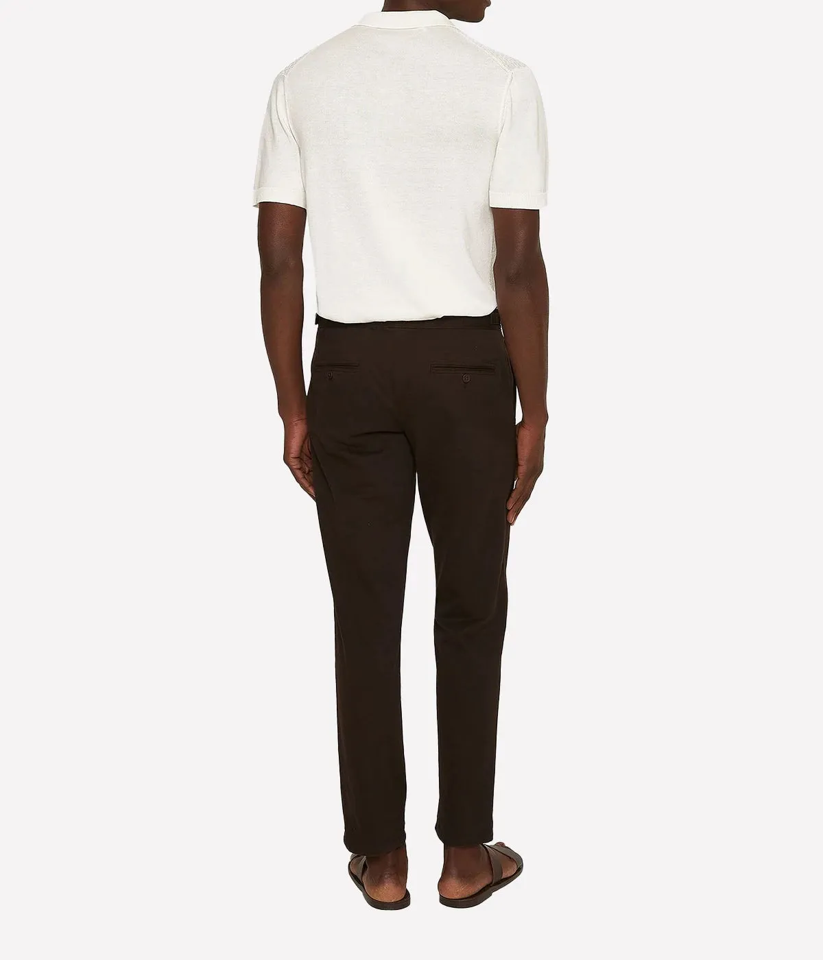 Fallon Stretch Cotton Pant in Truffle