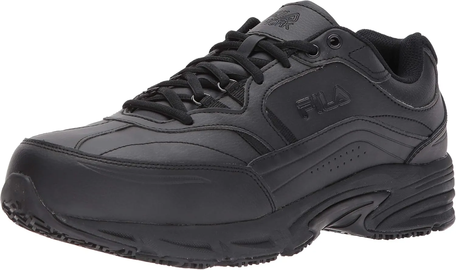 Fila mens Memory Workshift Slip Resistant Steel Toe Work Hiking Shoe, Black, 9.5 US