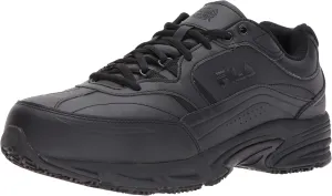 Fila mens Memory Workshift Slip Resistant Steel Toe Work Hiking Shoe, Black, 9.5 US