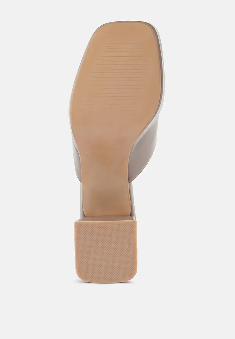 Flexes Flared Block Heel Sandals by London Rag