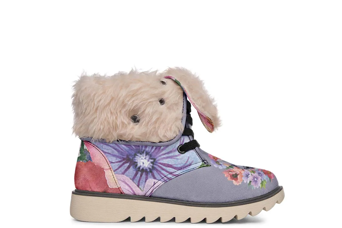 Floral Cat Polar Vibe Boots
