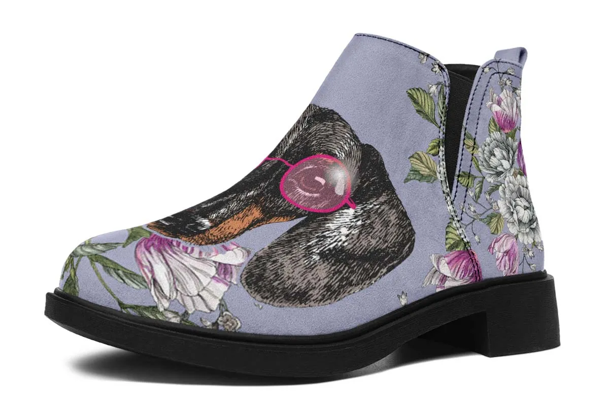 Floral Dachshund Neat Vibe Boots