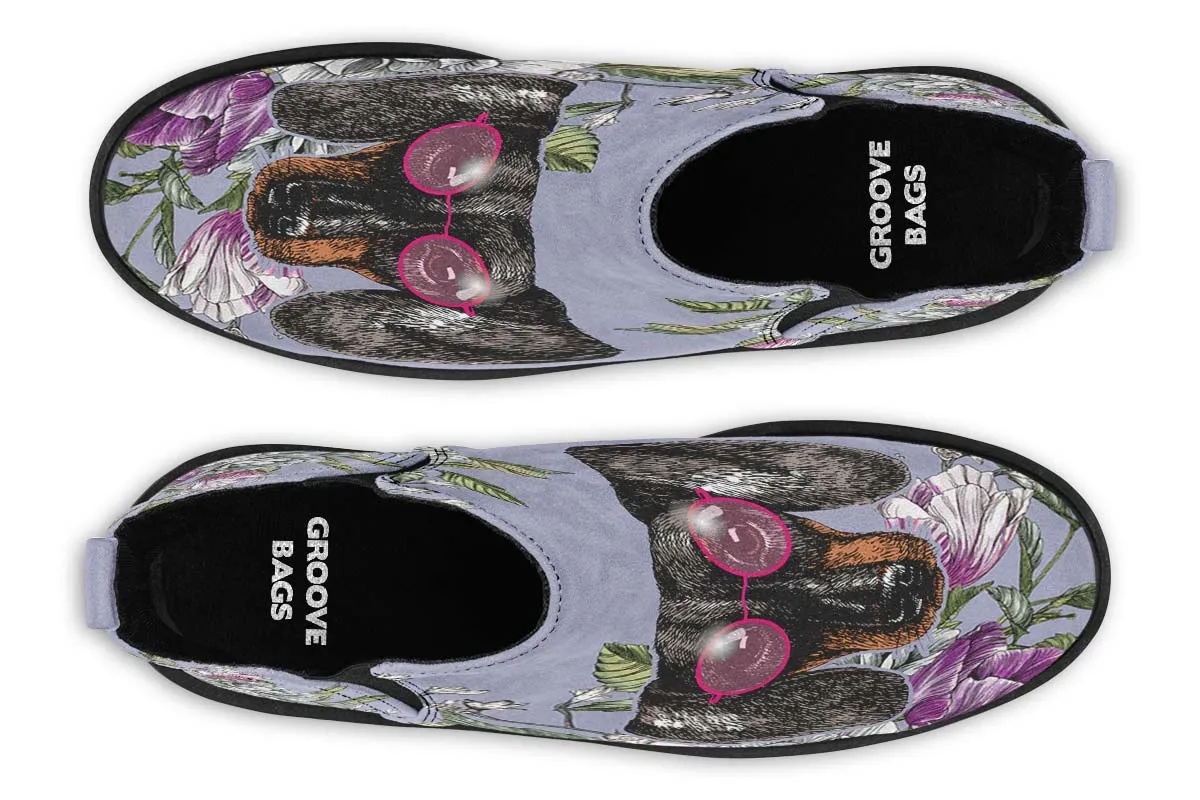 Floral Dachshund Neat Vibe Boots