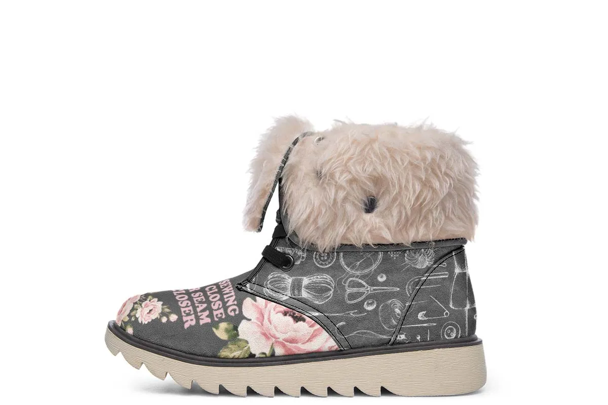 Floral Sewing Polar Vibe Boots