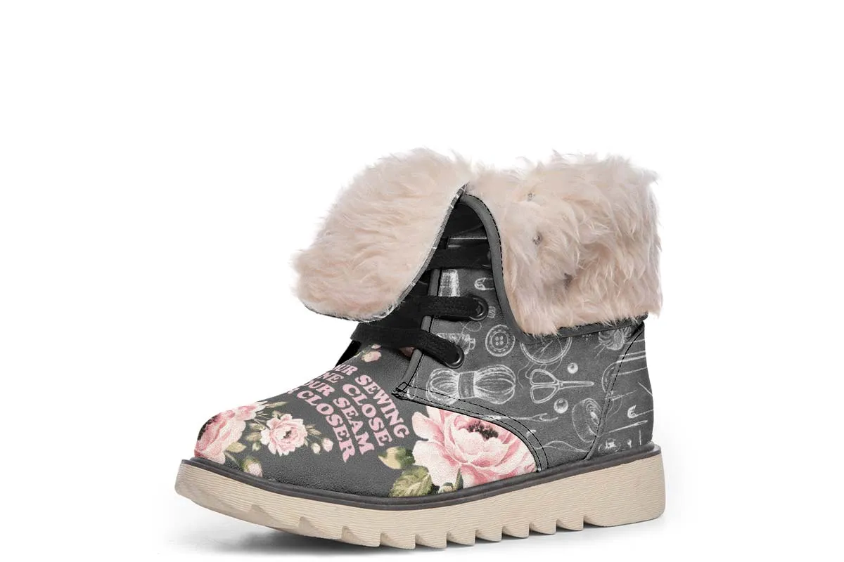 Floral Sewing Polar Vibe Boots