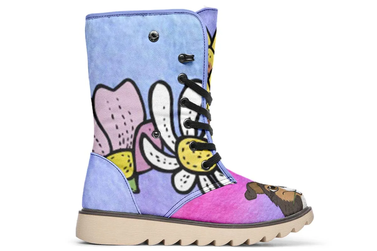 Fun Floral Sheltie Polar Vibe Boots