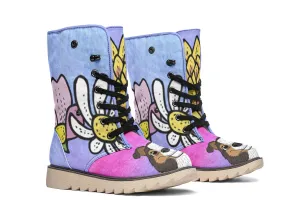 Fun Floral Sheltie Polar Vibe Boots
