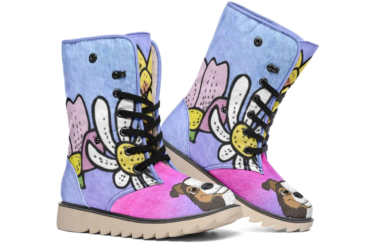 Fun Floral Sheltie Polar Vibe Boots