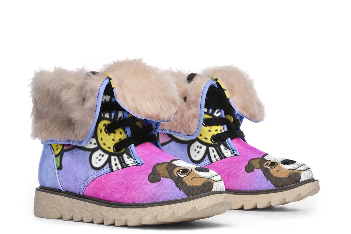 Fun Floral Sheltie Polar Vibe Boots