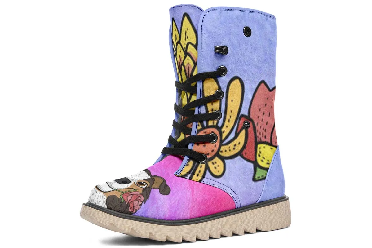 Fun Floral Sheltie Polar Vibe Boots