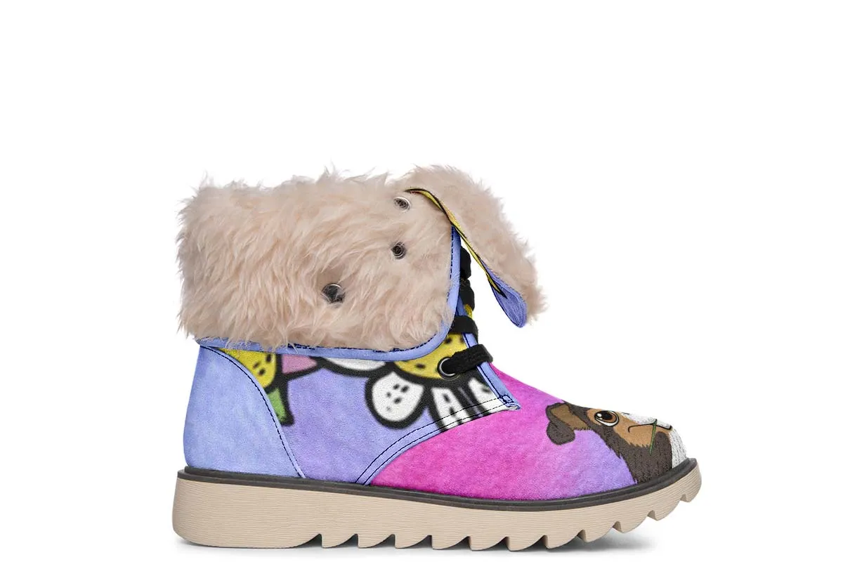 Fun Floral Sheltie Polar Vibe Boots
