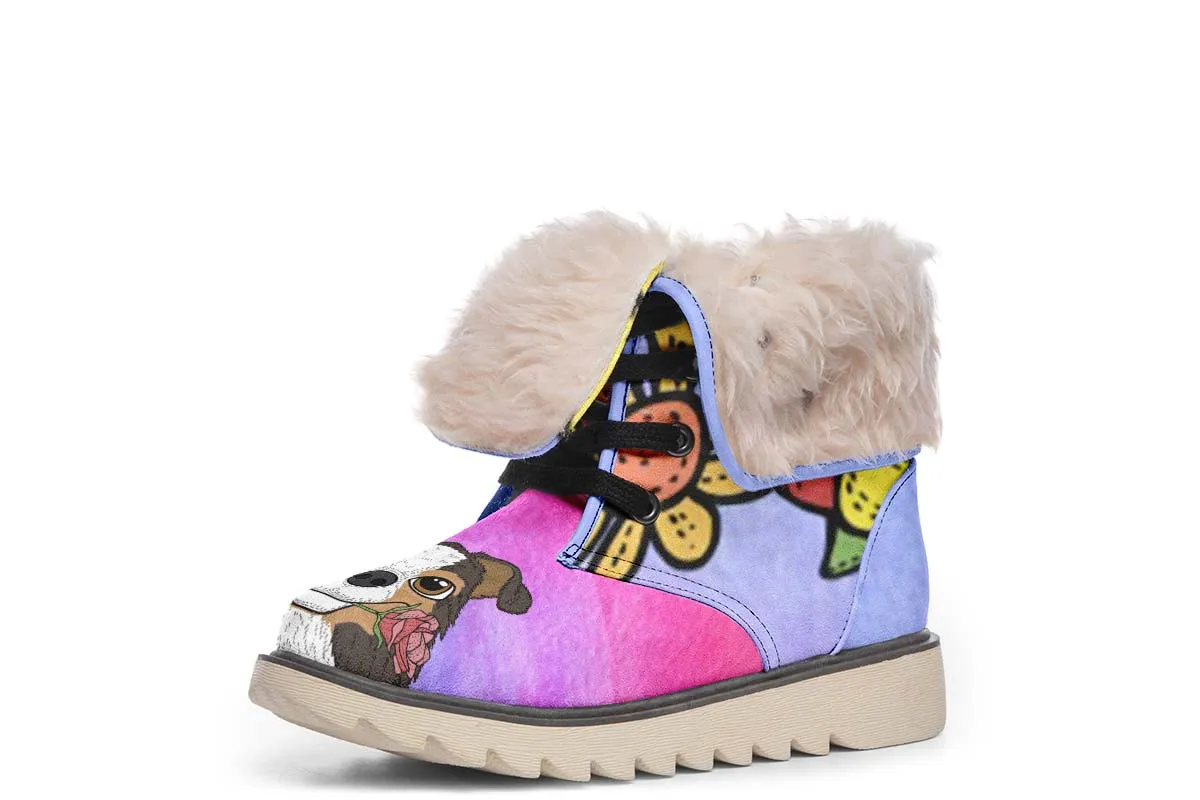 Fun Floral Sheltie Polar Vibe Boots